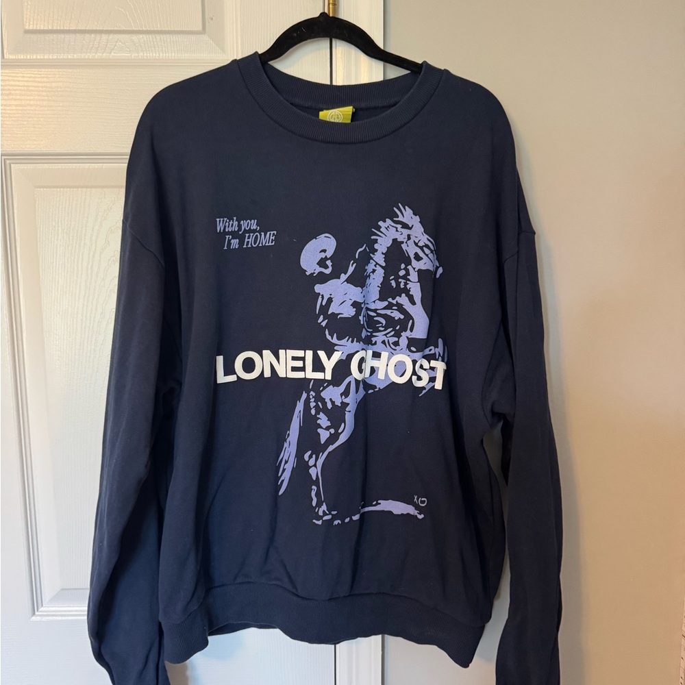 LONELY GHOST Navy Sweatshirt